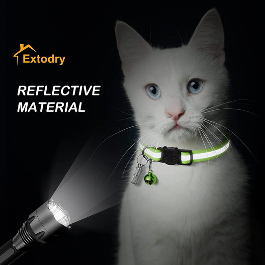 14 Pack Reflective-Breakaway Cat Collars with Bells,Safety Buckle Kitten Collar,With Name Tag,Adjustable,Ideal for Girl Cats Male Cats,Pet Supplies,Stuff,Accessories(12 Colors & 2 ID Tags)