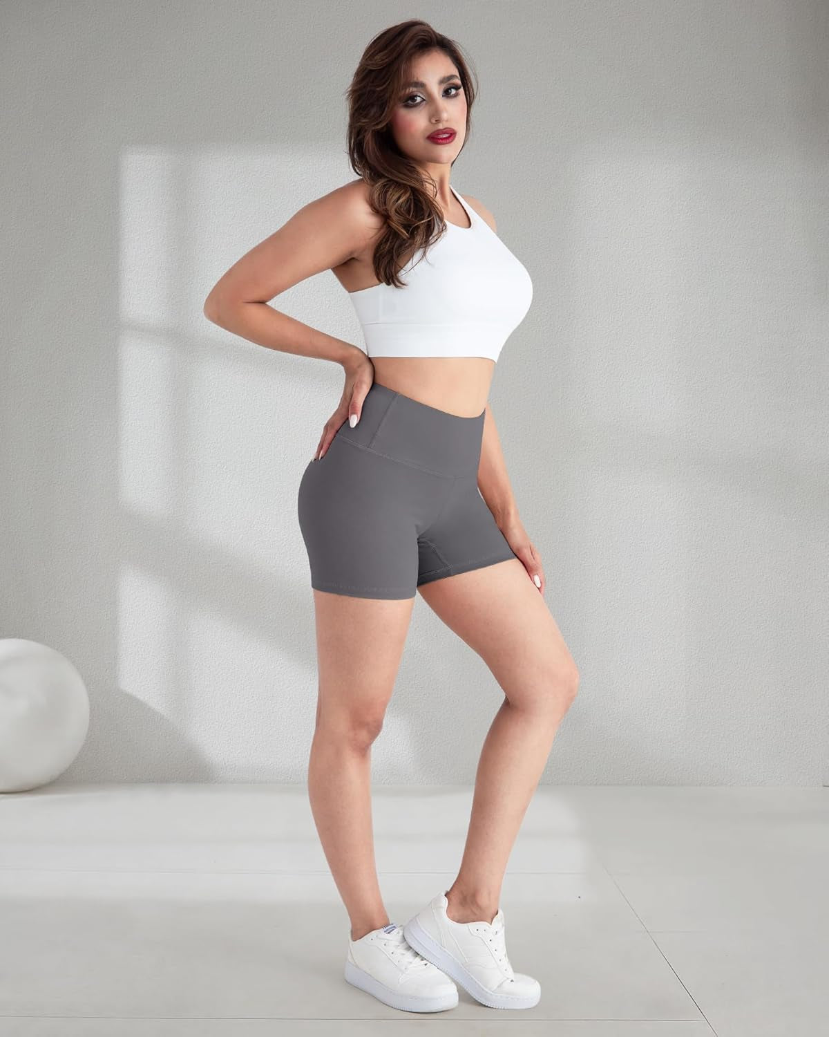 Get Ready to Slay Your Workout with  High Waisted Biker Shorts! 🍑🧘‍♀️ #Yoga #FitnessFashion #WorkoutEssentials
